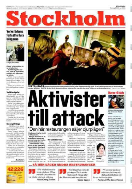 Article du quotidien suédois Aftonbladet